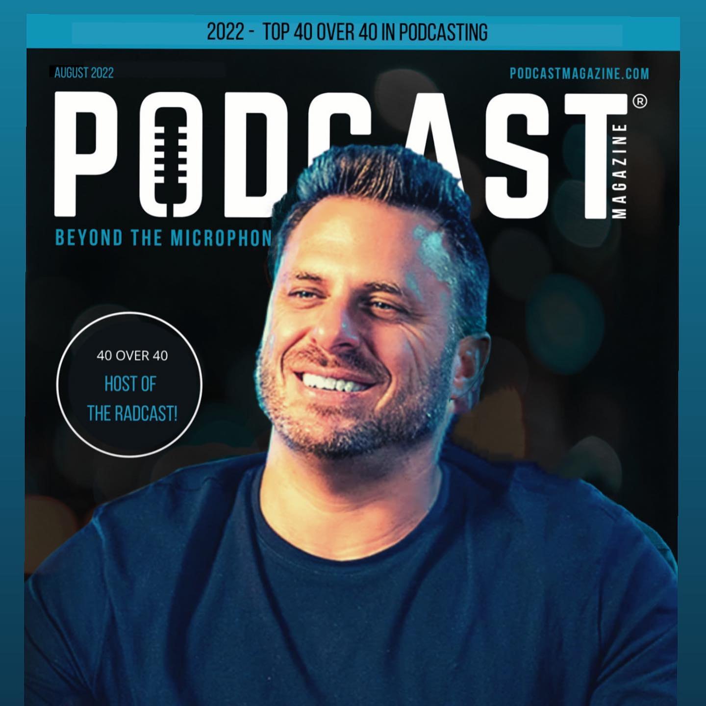 Ryan Alford on the cover of Podcast Magazine